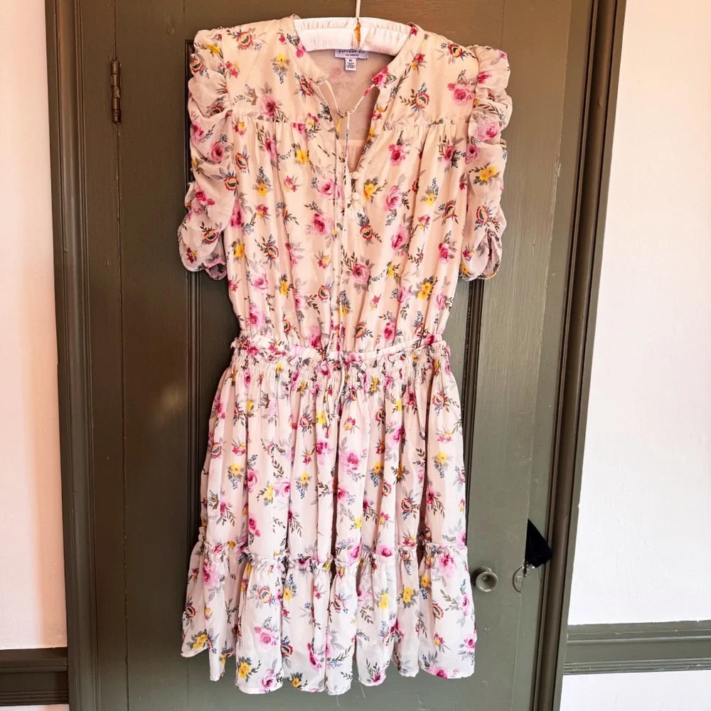 Anthropologie Current Air print floral mini - Picture 1 of 8